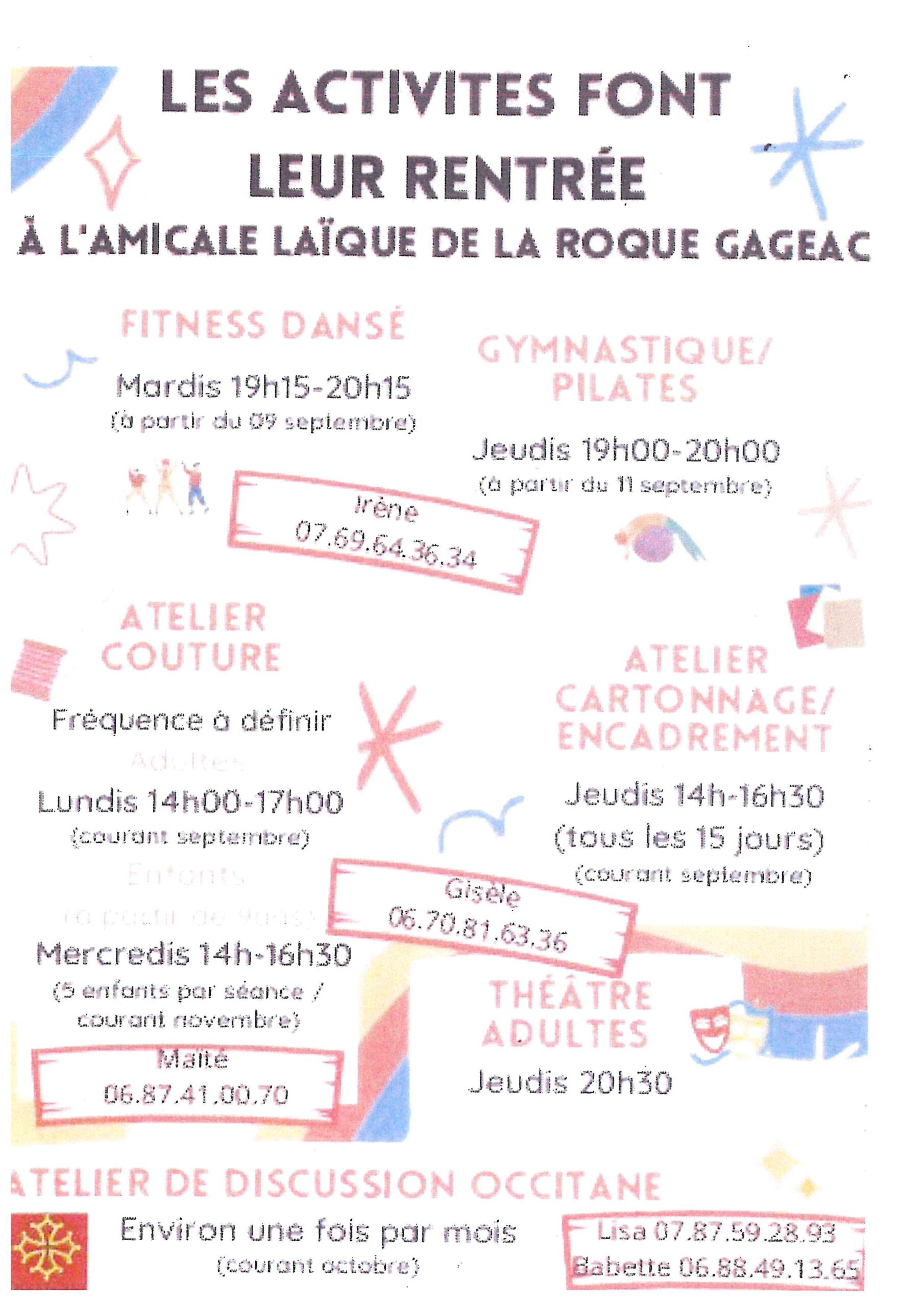 Activités Amicale Laique 001